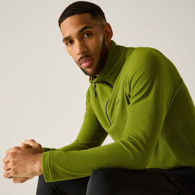 REGATTA Men's Montes Lightweight Half Zip Fleece - Golden Cypress