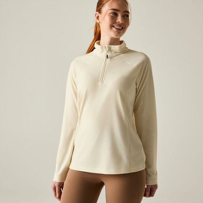 REGATTA Women's Montes Lightweight Half-Zip Fleece - LtVanill/Wht