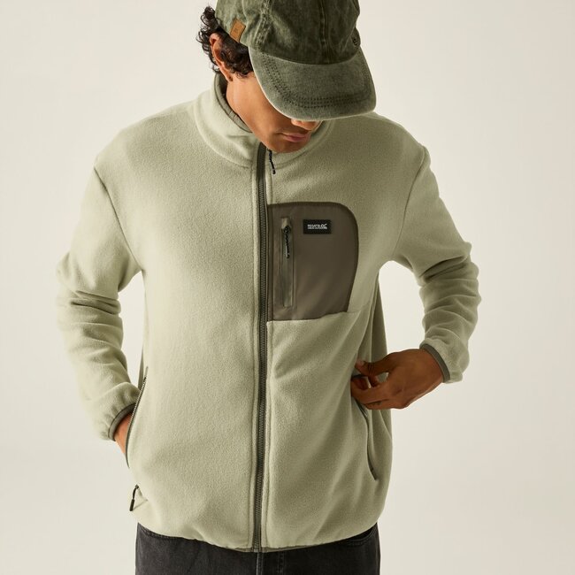 REGATTA Frankie Full Zip Fleece - Abbeystone/Smokey Olive