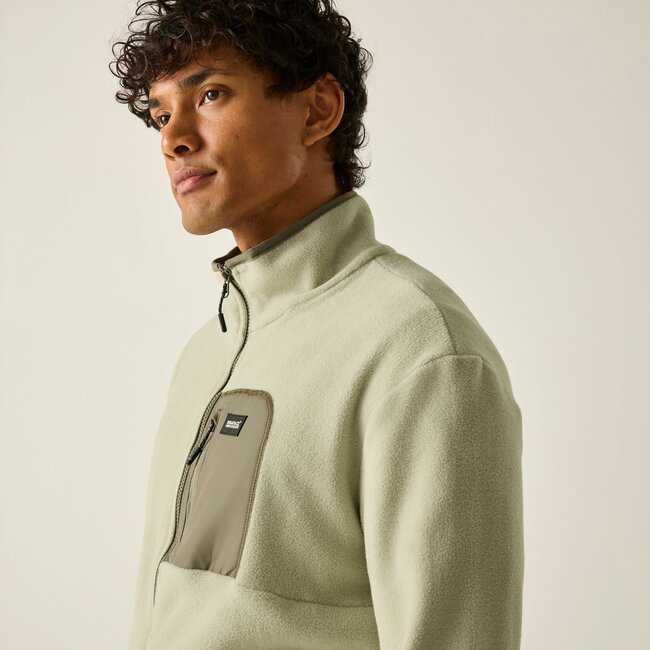 REGATTA Frankie Full Zip Fleece - Abbeystone/Smokey Olive