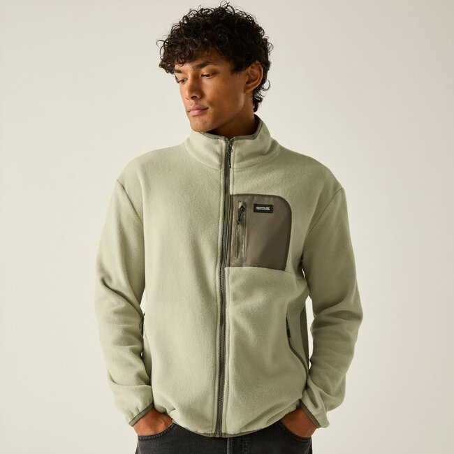 REGATTA Frankie Full Zip Fleece - Abbeystone/Smokey Olive