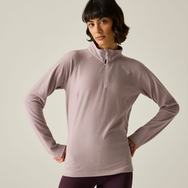REGATTA Women's Montes Lightweight Half-Zip Fleece - Powder Lilac