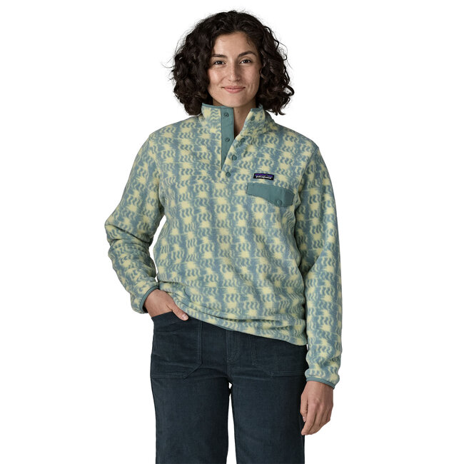 PATAGONIA W's LW Synch Snap-T P/O - Sun Quilt: Blue Sage