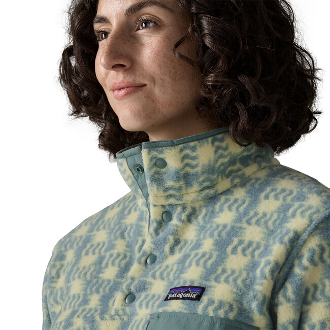 PATAGONIA W's LW Synch Snap-T P/O - Sun Quilt: Blue Sage
