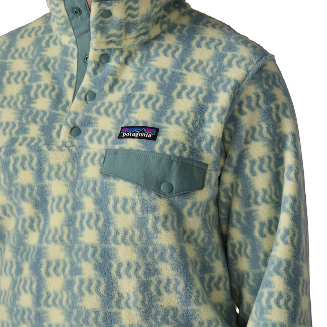PATAGONIA W's LW Synch Snap-T P/O - Sun Quilt: Blue Sage