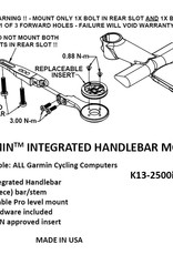 K EDGE K-EDGE Garmin Integrated Handlebar System (IHS) Mount