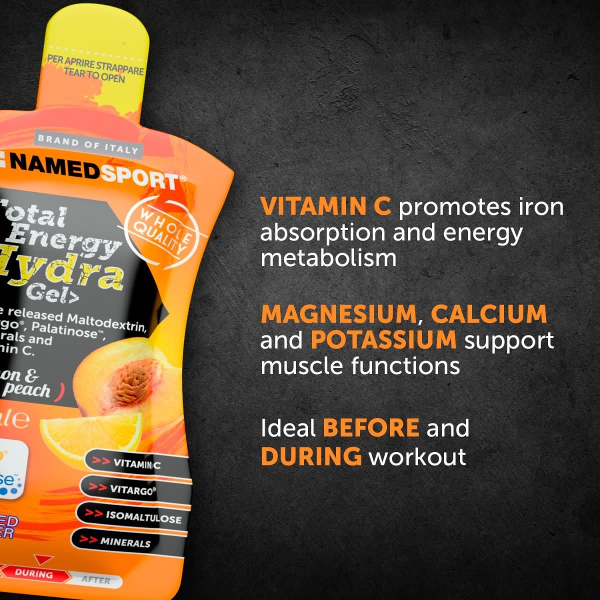 NAMEDSPORT NAMEDSPORT Total Energy Hydra Gel Lemon & Peach 50ml