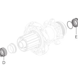 CAMAGNOLO CAMPAGNOLO/FULCRUM HUB Conversion Kit 135/142 Thru Axle