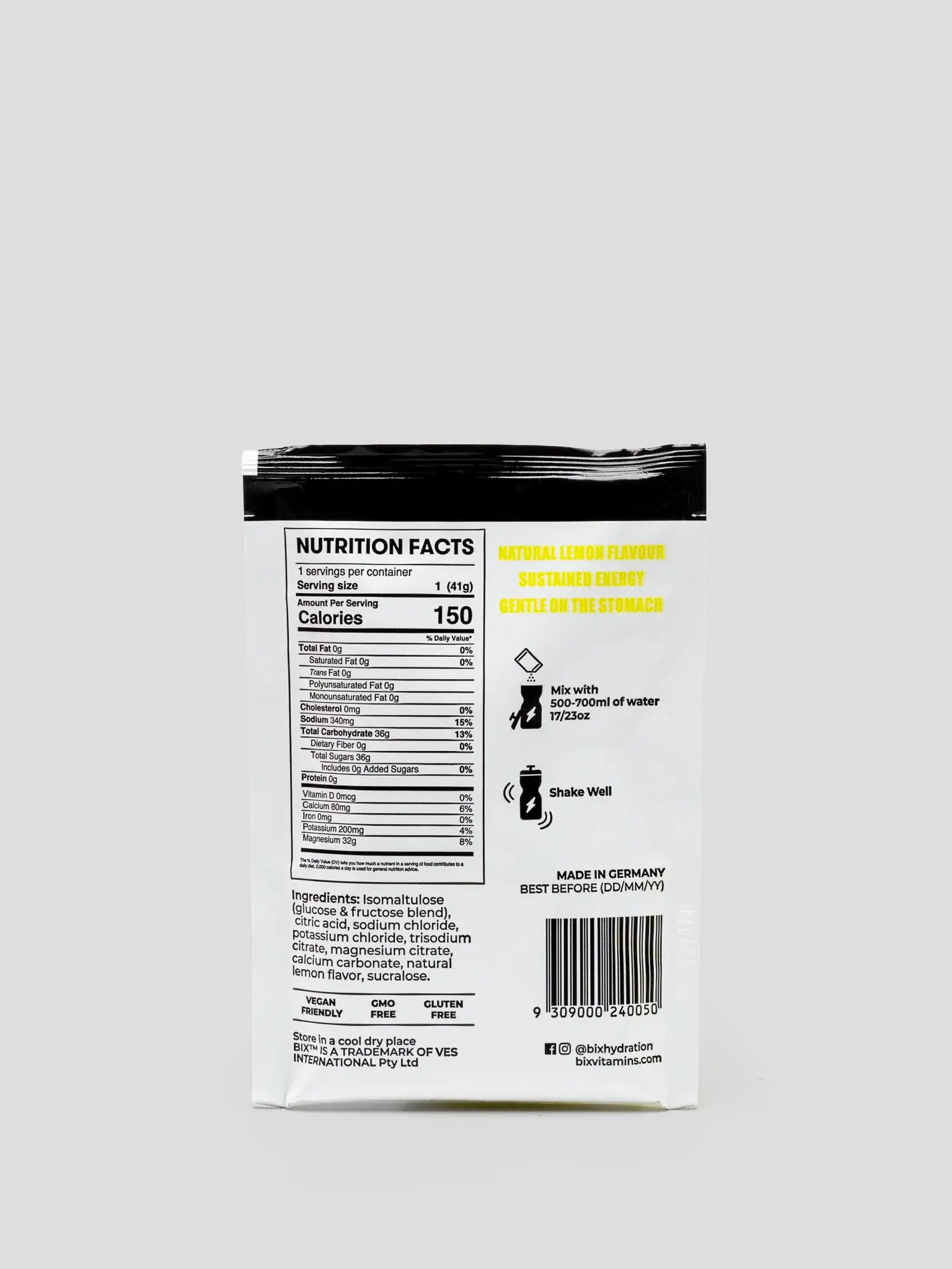 BIX BIX Performance Fuel Carbohydrate & Electrolyted Drink Mix