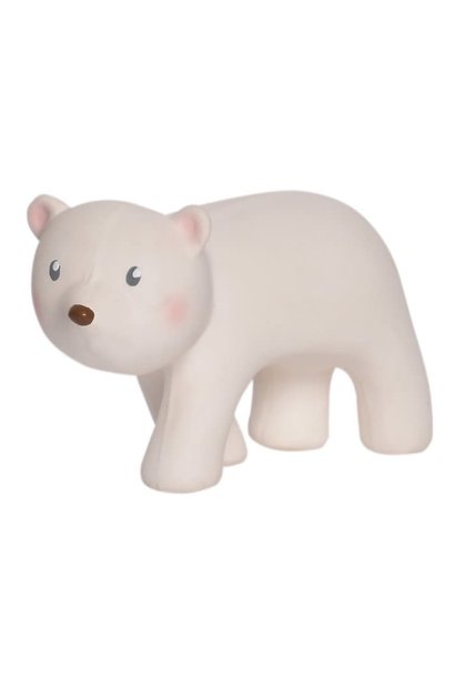 Tikiri bijt -en badspeelgoed met belletje -  ijsbeer