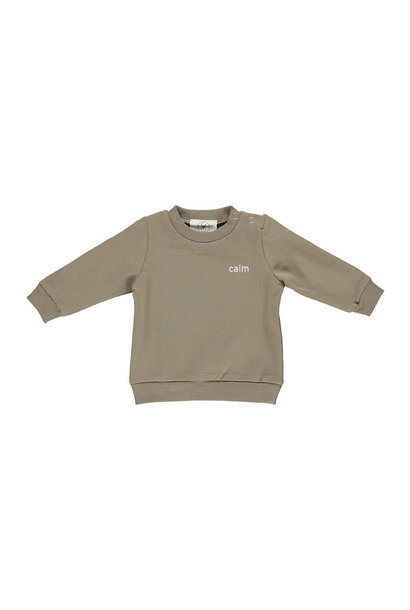 Gro venus baby sweater grey brown