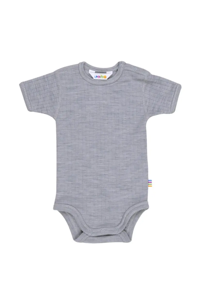 Joha romper korte mouw light grey melange