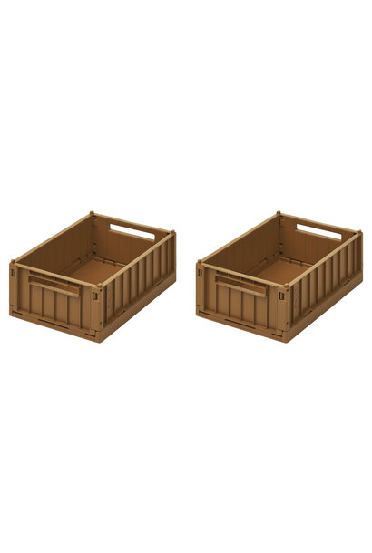 OUTLET Liewood weston opbergkrat S - caramel - 2 pack