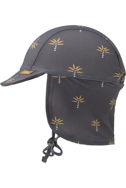 OUTLET UV swim zonnehoedje palmtree steel grey