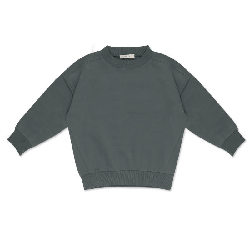 Phil & Phae oversized sweater | washed petrol-1
