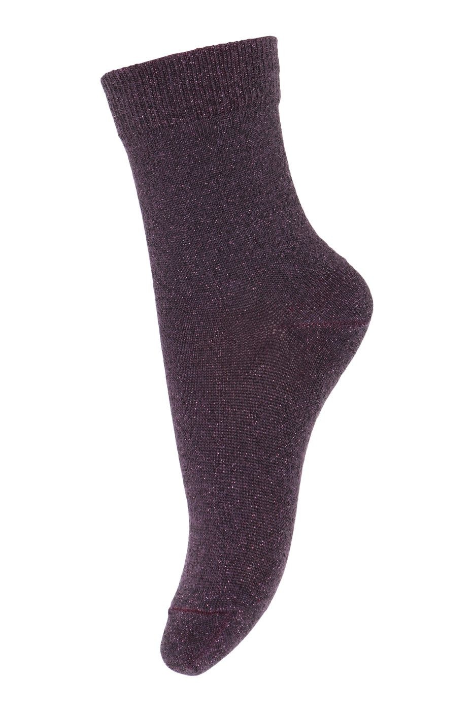 MP Denmark lulu glitter socks | 2001 dark purple-1