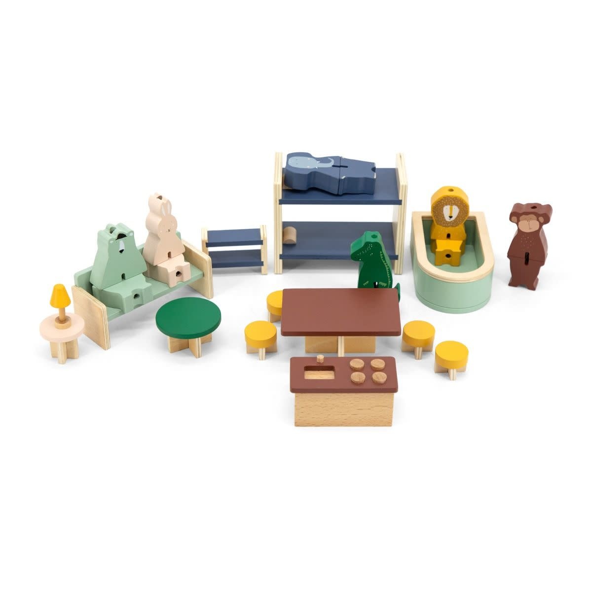 Trixie houten speelhuis met accessoires-3