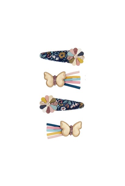 Mimi & Lula winter flora butterfly clips