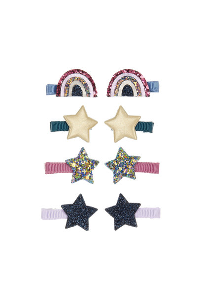 Mimi & Lula regenboog & ster mini clips