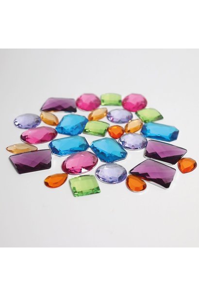 grote glitterstenen 28 stuks