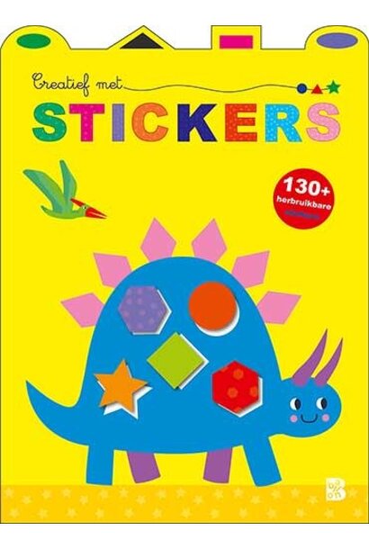 Doeboek creatief met herbruikbare stickers dinosaurus