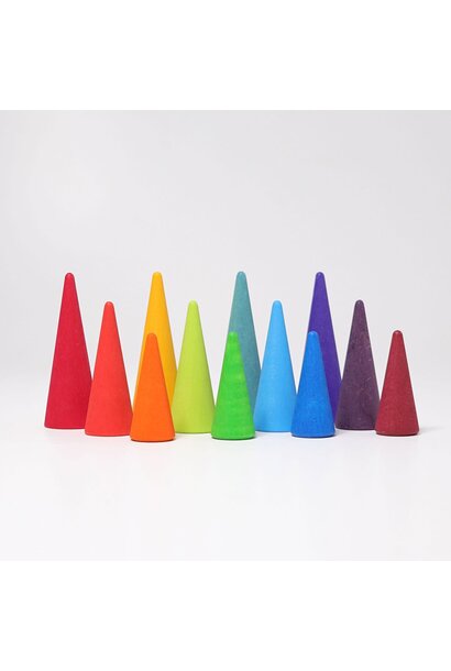kegels regenboog bos