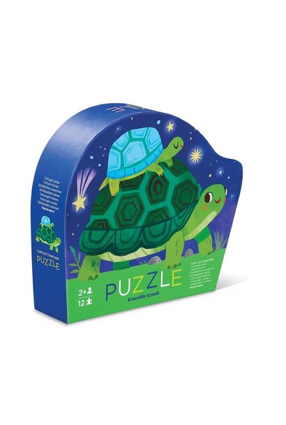 Crocodile Creek mini puzzel 12 delig schildpad