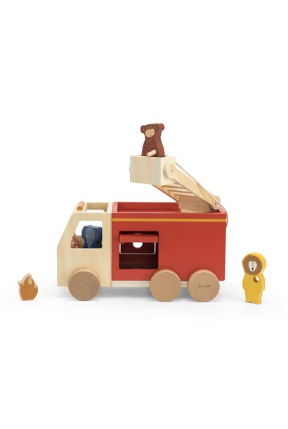 Trixie houten brandweerwagen