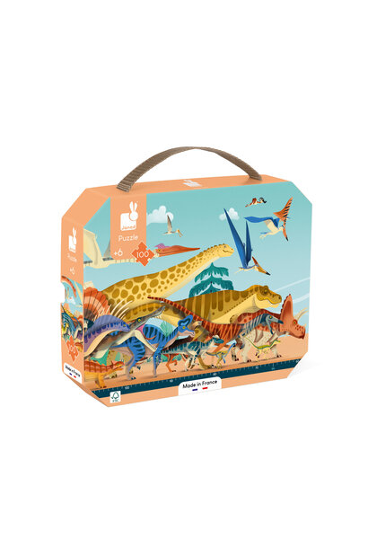 puzzel met 100 stukjes - panorama dino