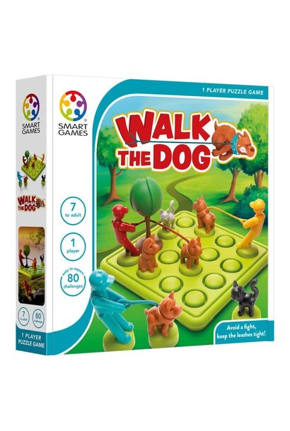puzzel spel walk the dog 7+