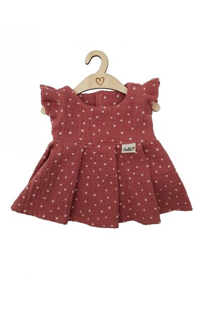 Hollie poppenkleding 34cm jurk spring blush dots