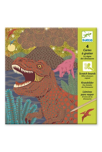 Djeco kraskaarten dinosaurus