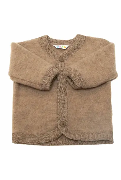 Joha jasje wol fleece - beige