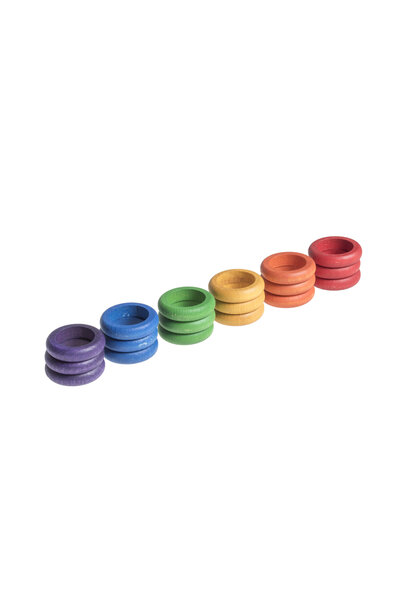 Grapat loose parts 18 ringen in 6 kleuren