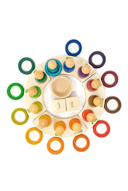 Grapat loose parts 12 ringen eeuwigdurende kalender