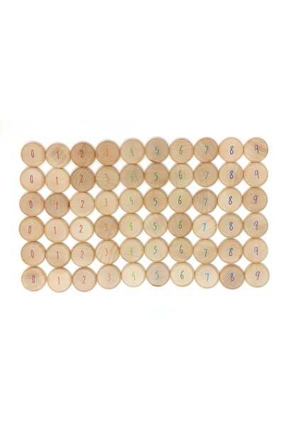 tel munten 0-9 cijfers 60 delig