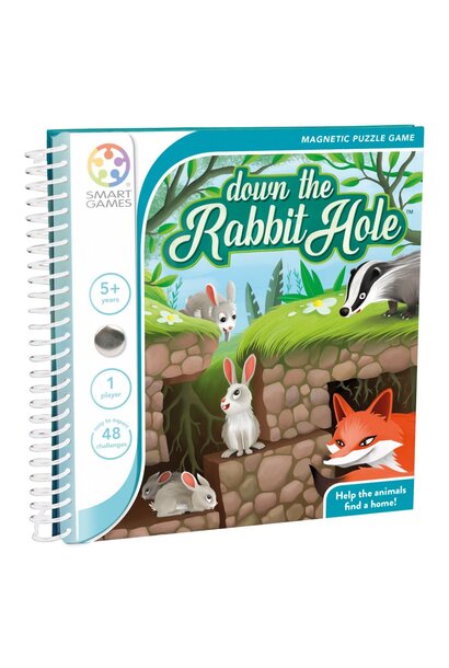 magnetisch puzzel (reis)spel down the rabbit hole 5+