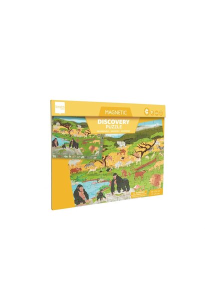 Scratch magnetische puzzel savanne 80 delig