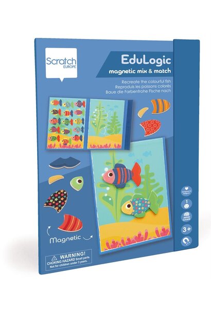 Scratch edulogic magnetisch spel  mix & match - vissen