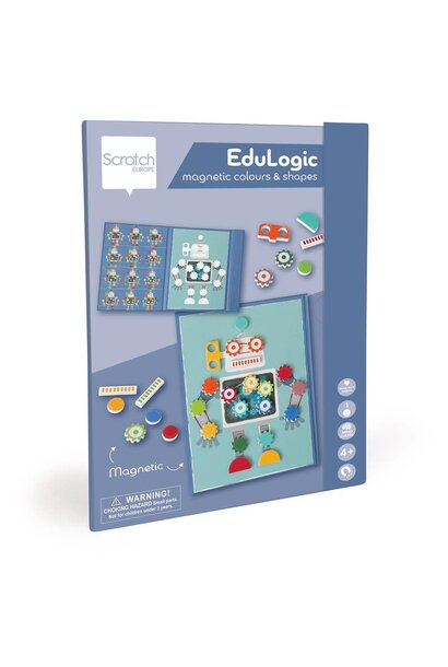 Scratch edulogic magnetisch spel  vorm & kleur- robots