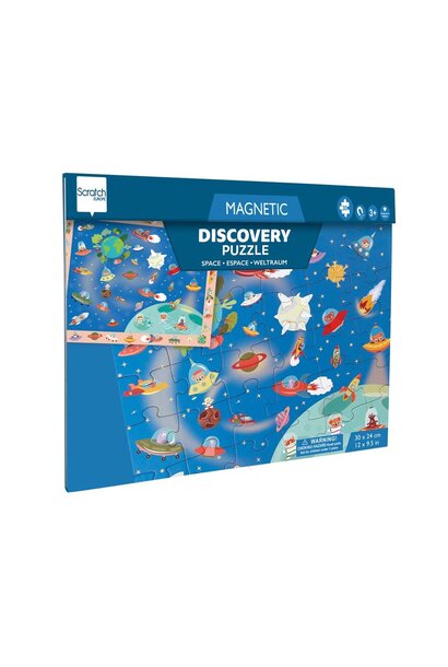 Scratch magnetische zoek puzzel ruimte 30 delig