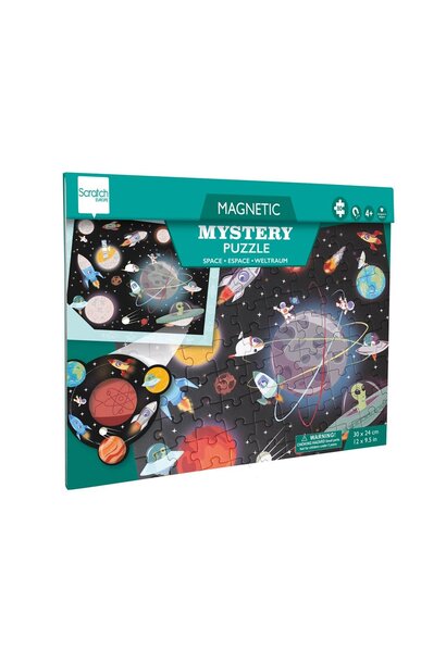 Scratch magnetische puzzel ruimte - 80 delig