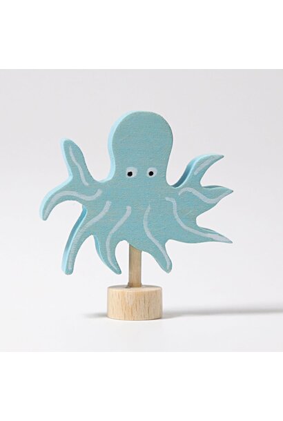 OUTLET Grimm's decoratieve steker (03544) octopus