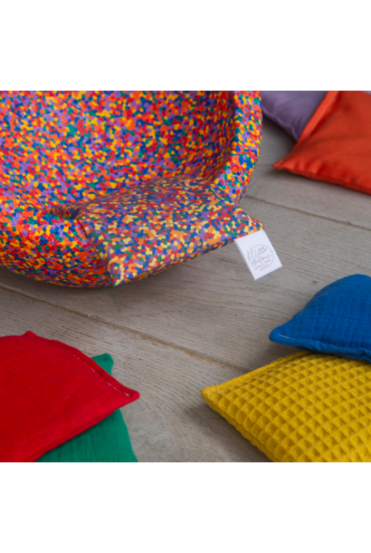 Little Botanic Label sensorisch pittenzakje confetti regenboog