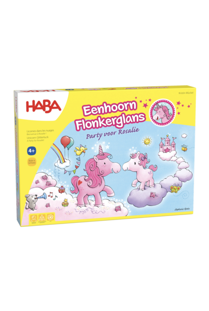 eenhoorn fonkelglans - party voor Rosalie 4+