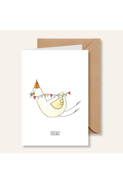 Juulz wenskaart | hoera eendje