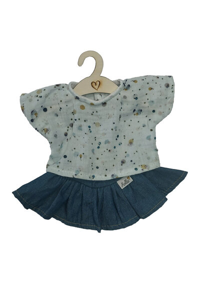 Hollie poppenkleding 34 cm blouse + spijkerrok