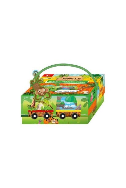 Boek + puzzeltrein | jungle