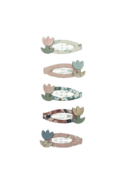 Mini & Lula mini klik klak haarspeldjes tulpen