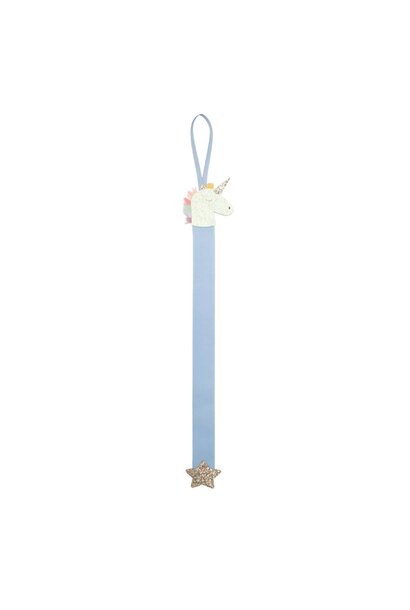 haarspeldjes hanger unicorn blauw